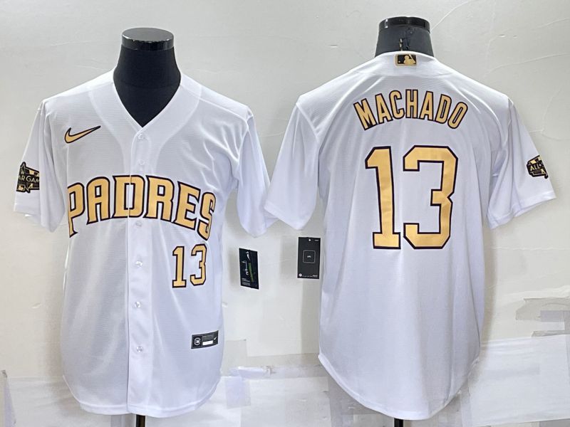 Men San Diego Padres #13 Machado White 2022 All Star Nike MLB Jersey